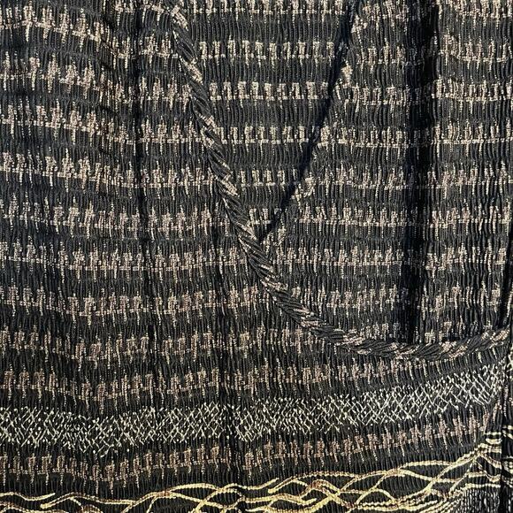 Pleat Pleat By Rafael Faux Wrap Blouse Women's Small Multicolor Mixed Print Top - Picture 5 of 9